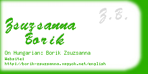 zsuzsanna borik business card